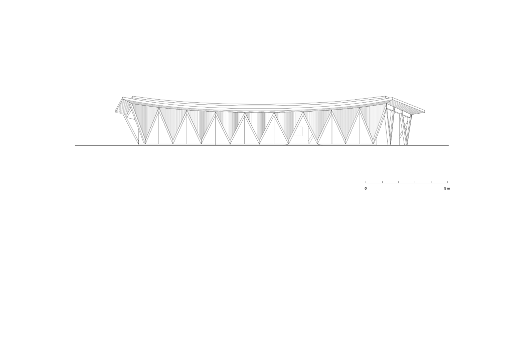Ansicht Nordwest. Zeichnung: Localarchitecture, 2013