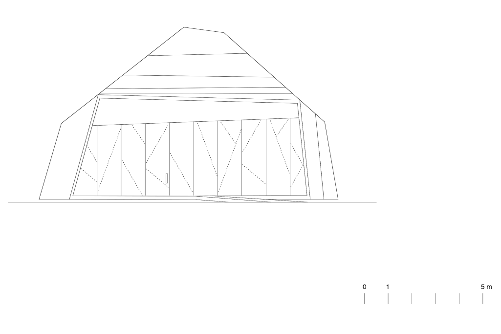 Ansicht Ost. Zeichnung: Localarchitecture, 2008