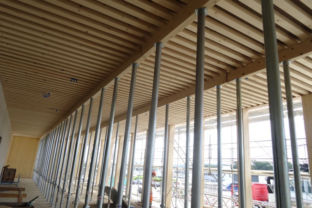 Holz-Beton-Verbunddecke. Foto: Roger Frei, 2016