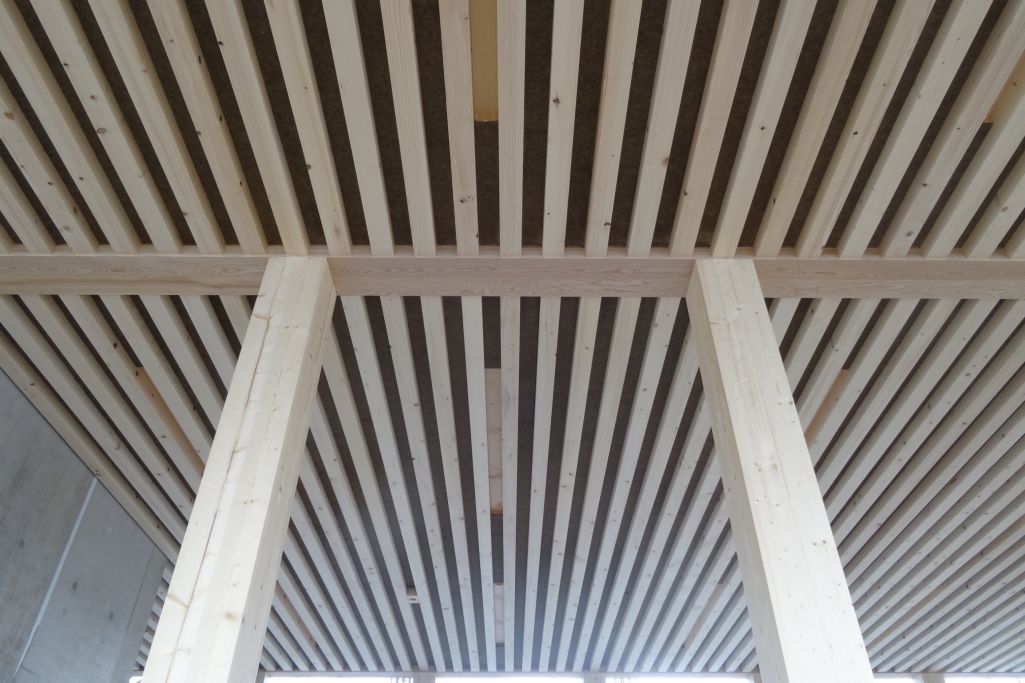 Holz-Beton-Verbunddecke. Foto: Roger Frei, 2016