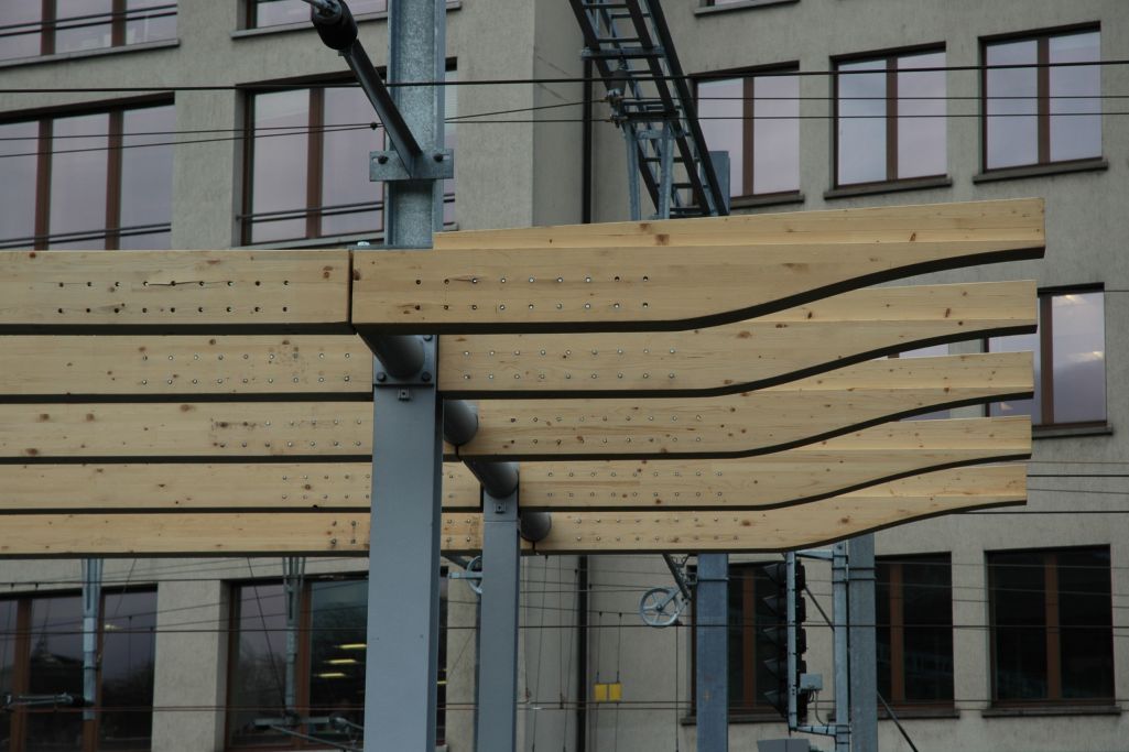 Bauphase Auskragung. Foto: Roth Burgdorf AG, 2005