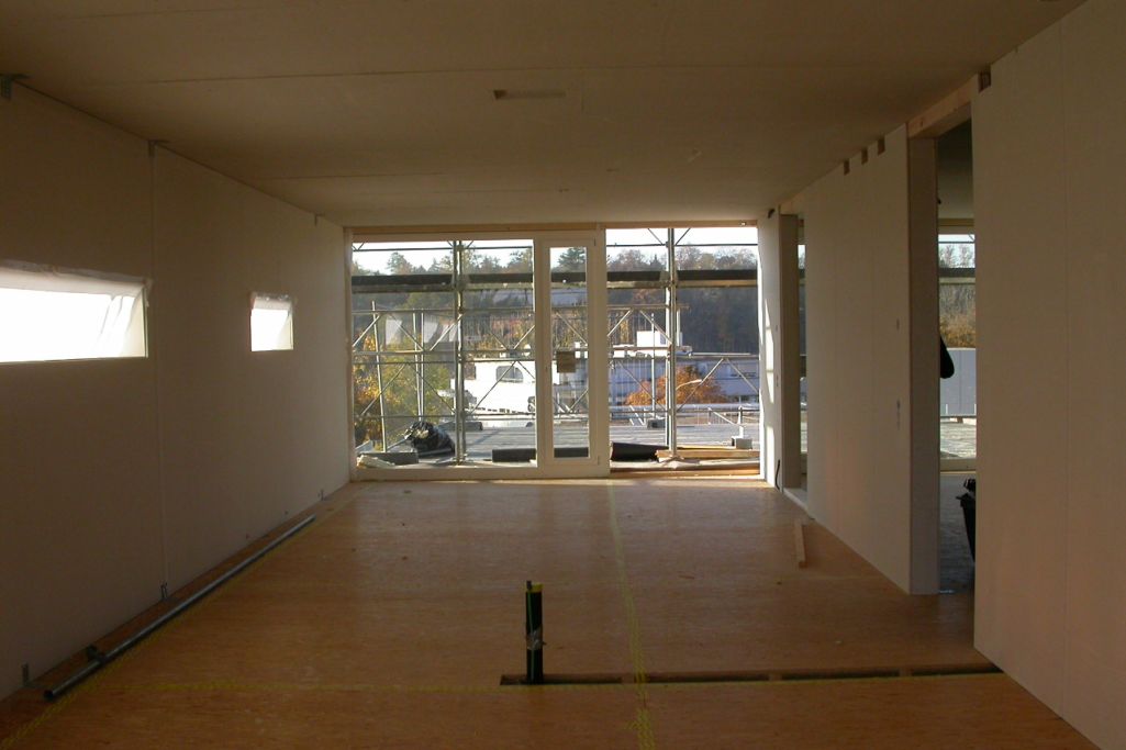 Innenraum während des Aufbaus. Foto: Rolf Mühlethaler, 2007