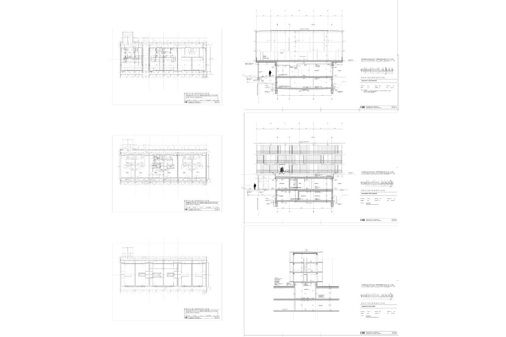 Schnitte Internat M 1:50. Zeichnung: Itten + Brechbühl AG, 1996