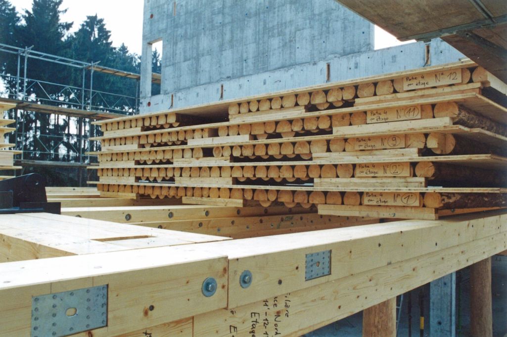 Aufrichte. Foto: Chabloz & Partenaires SA, 1997