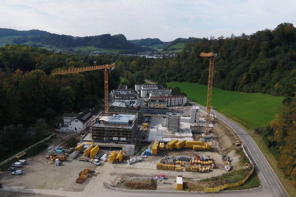 Baubeginn. Foto: Strüby Holzbau, 2022