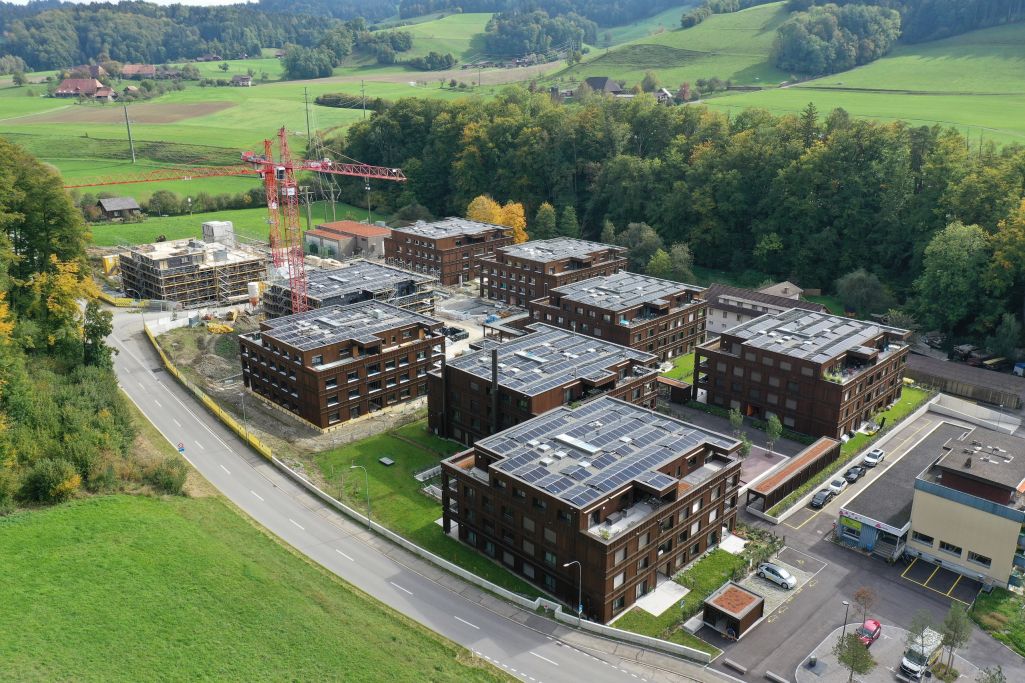 Baufortschritt. Foto: Strüby Holzbau, 2022