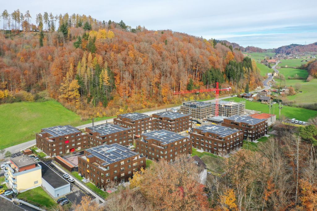 Baufortschritt. Foto: Strüby Holzbau, 2022