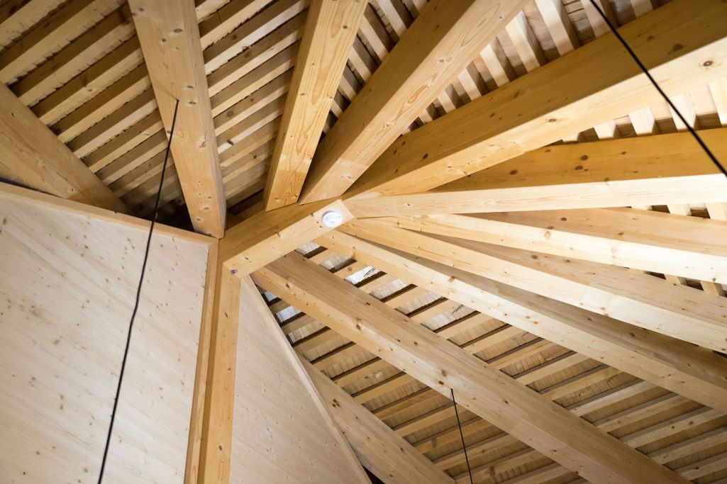 Interieur Dachkonstruktion. Foto: Sven Eggimann, 2023