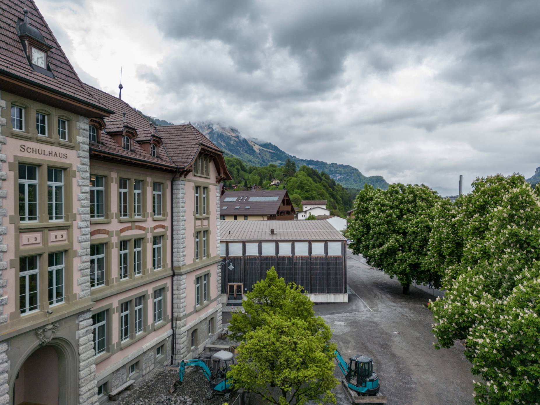 Ansicht West. Foto: Elia Schneider, 2023