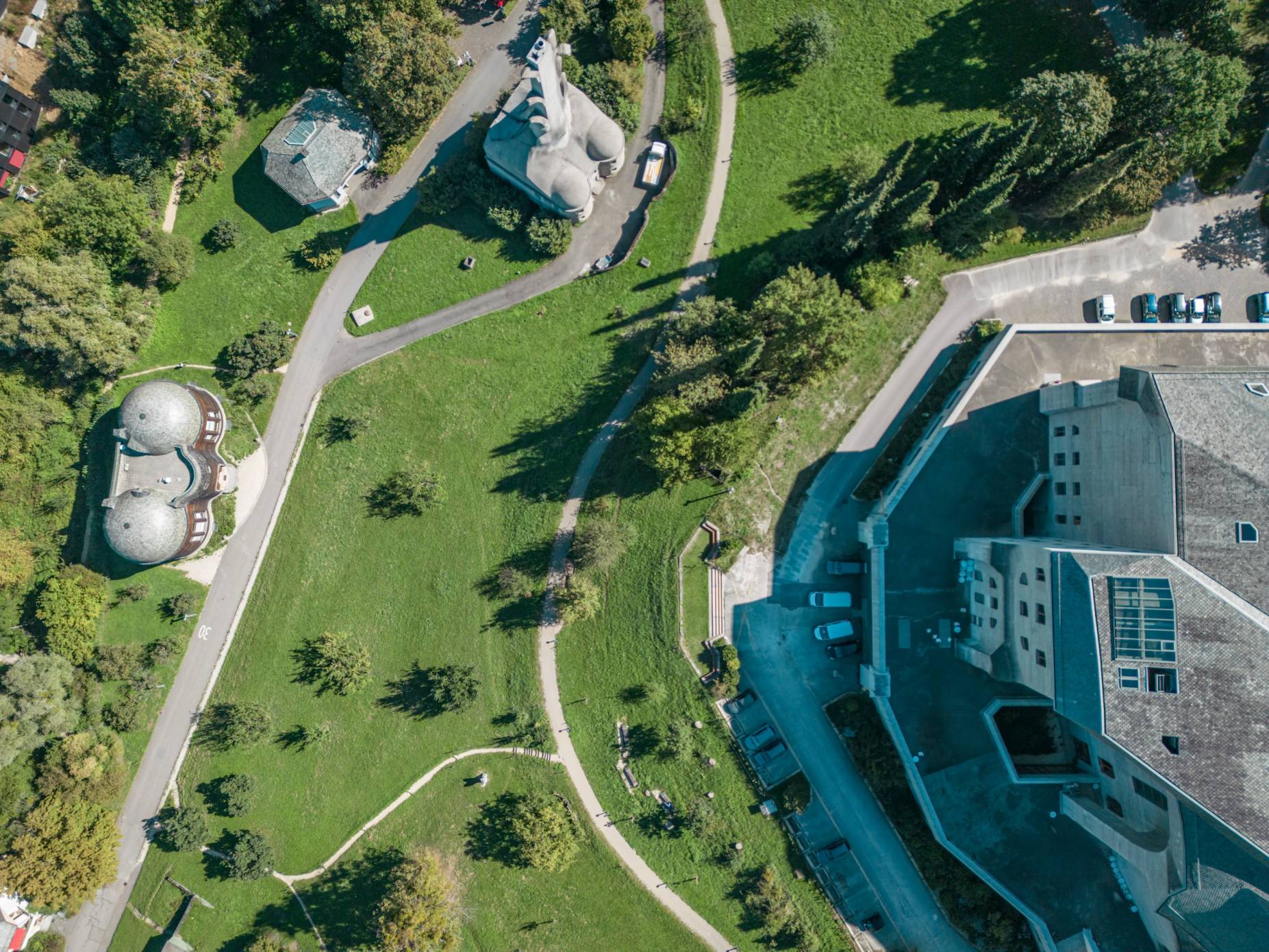 Luftaufnahme. Foto: Elia Schneider, 2023