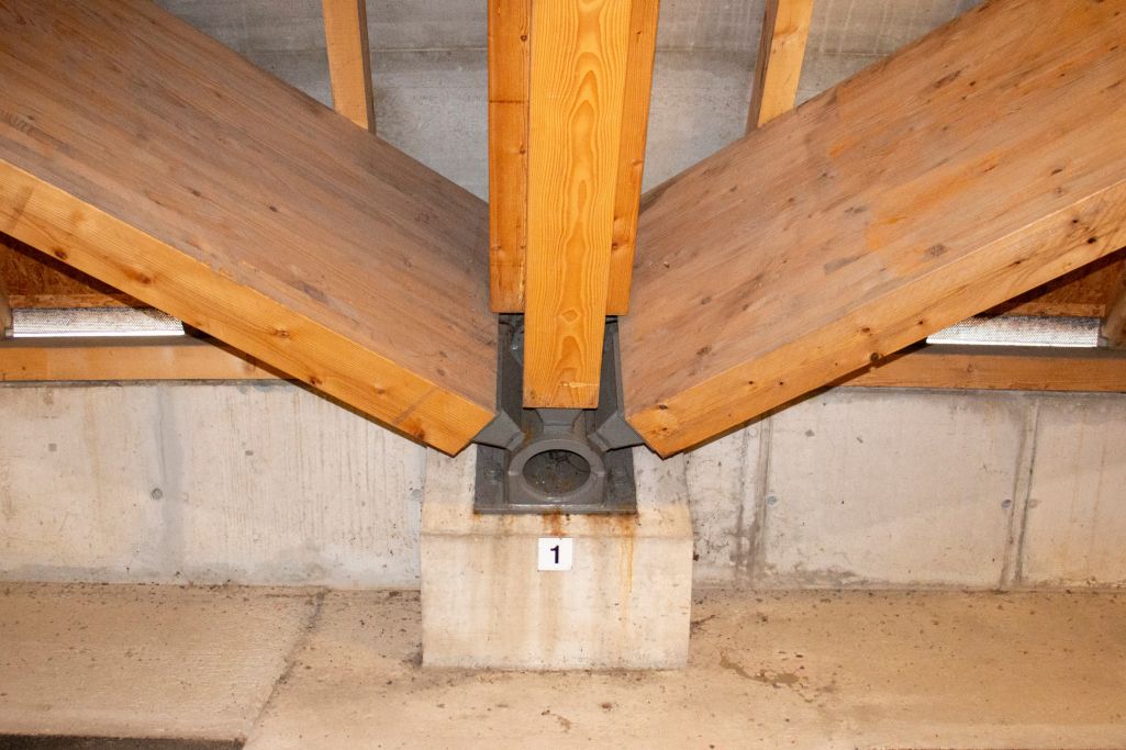 Auflager. Foto: Dominik Schütz, 2023