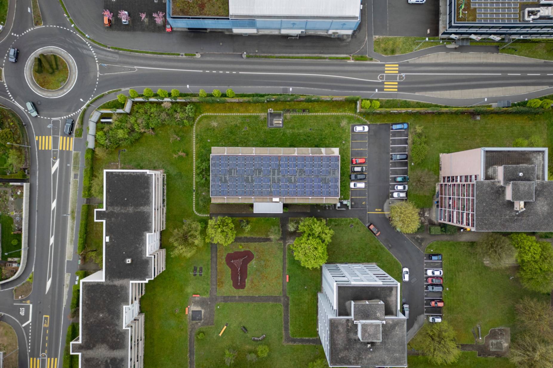 Luftaufnahme. Foto: Elia Schneider, 2024