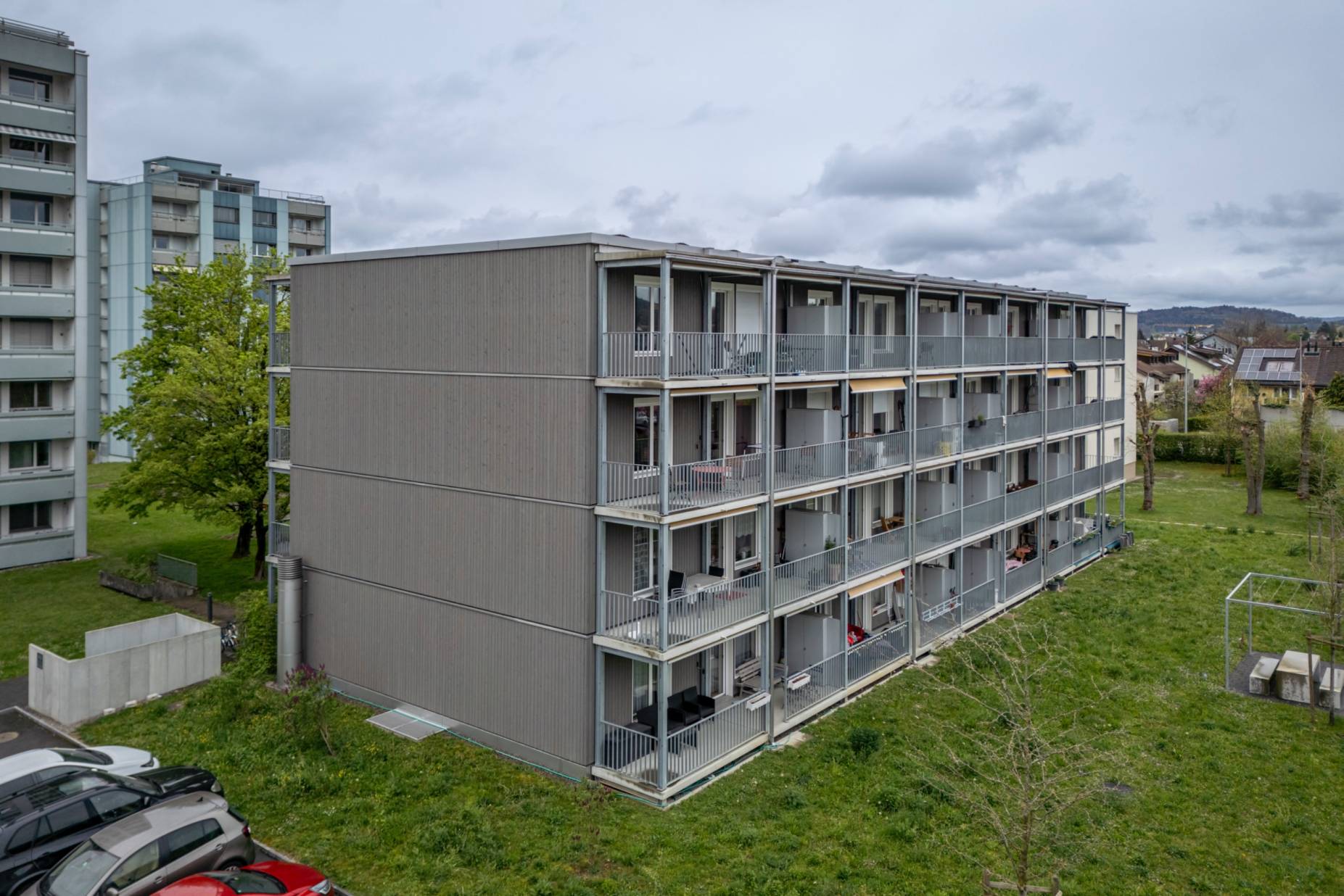 Ansicht Südwest. Foto: Elia Schneider, 2024