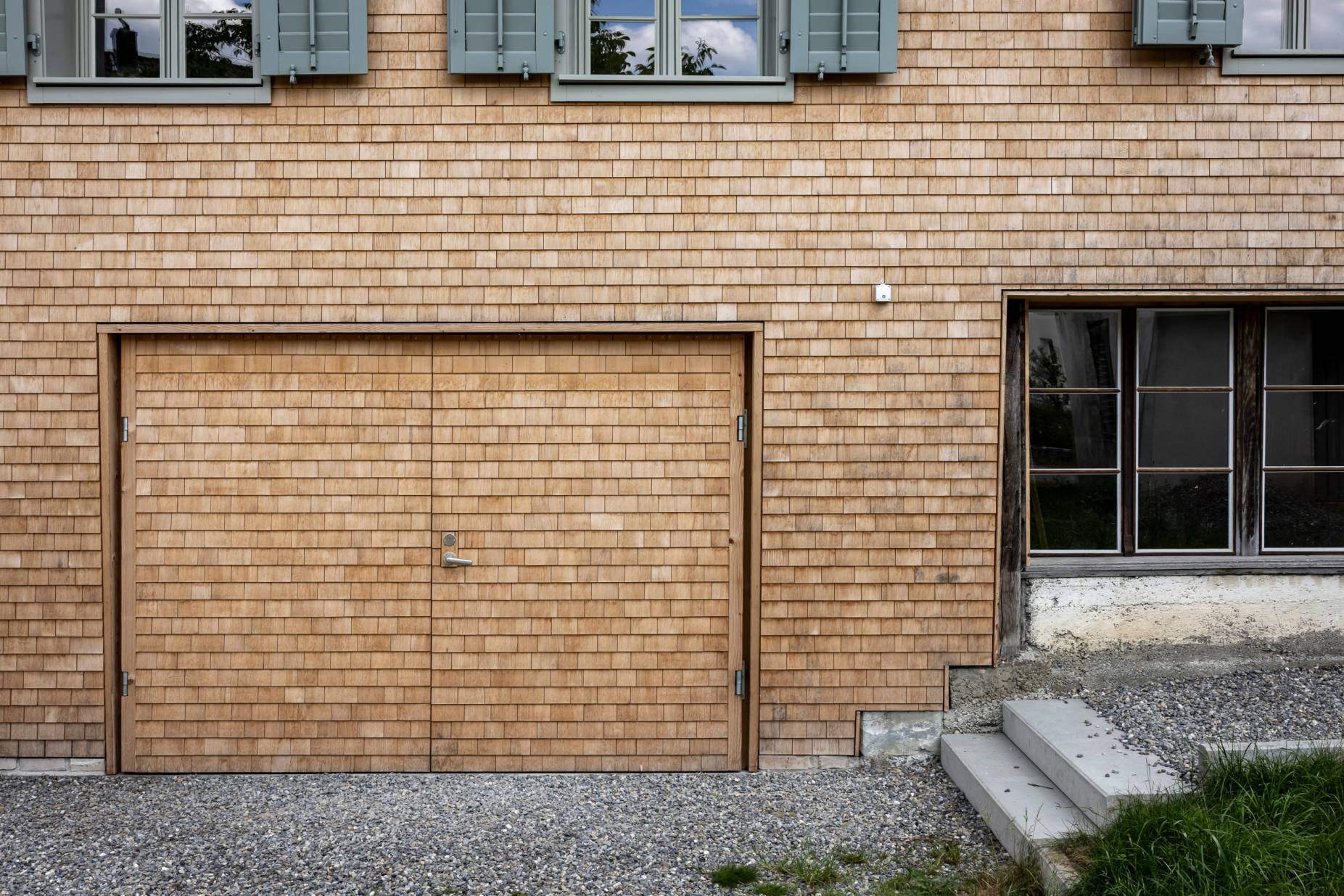 Detail Fassade Nord. Foto: Elia Schneider, 2024