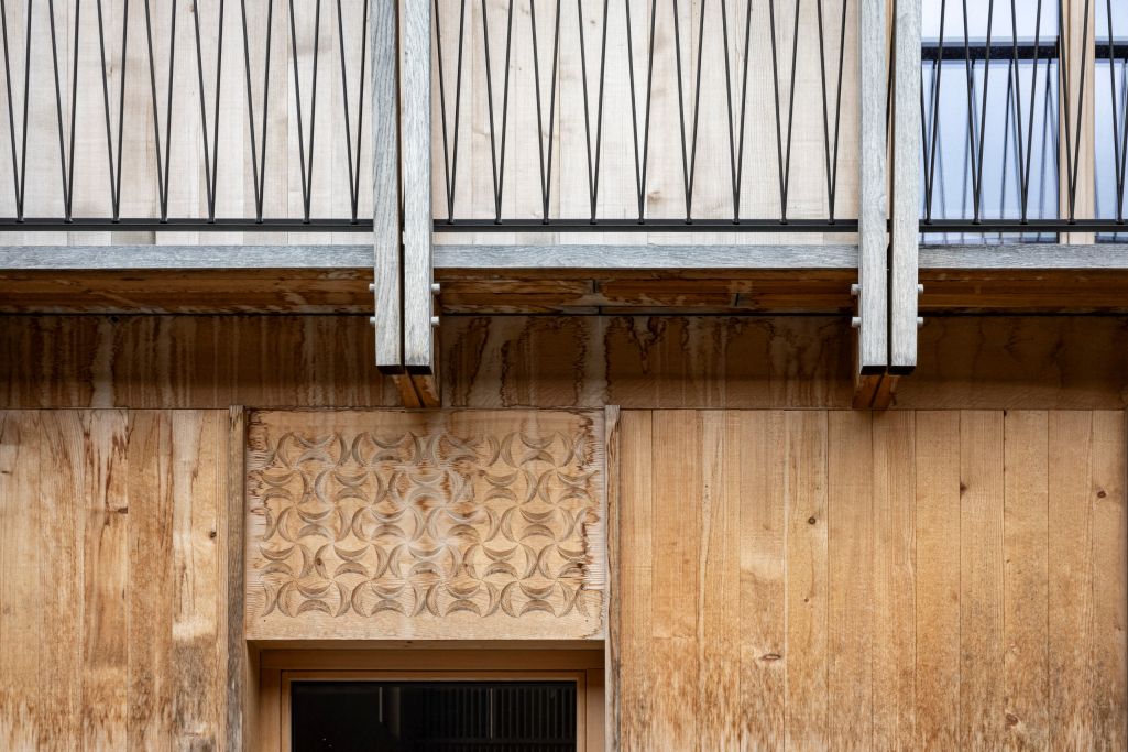 Detail Fassade. Foto: Elia Schneider, 2023