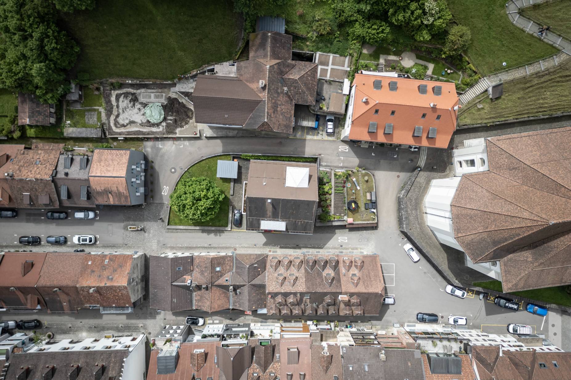 Dachaufsicht. Foto: Elia Schneider, 2024