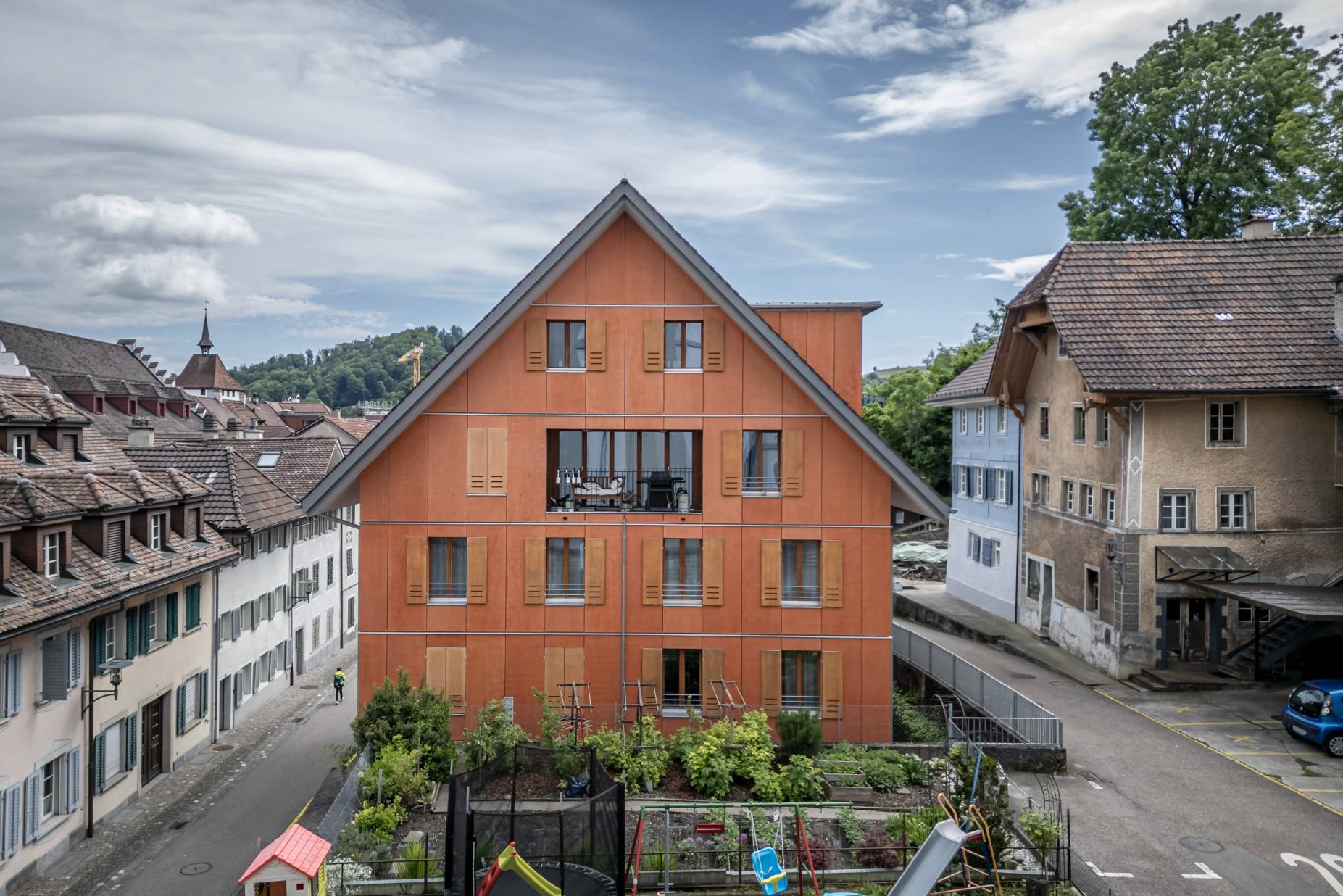 Ansicht West. Foto: Elia Schneider, 2024