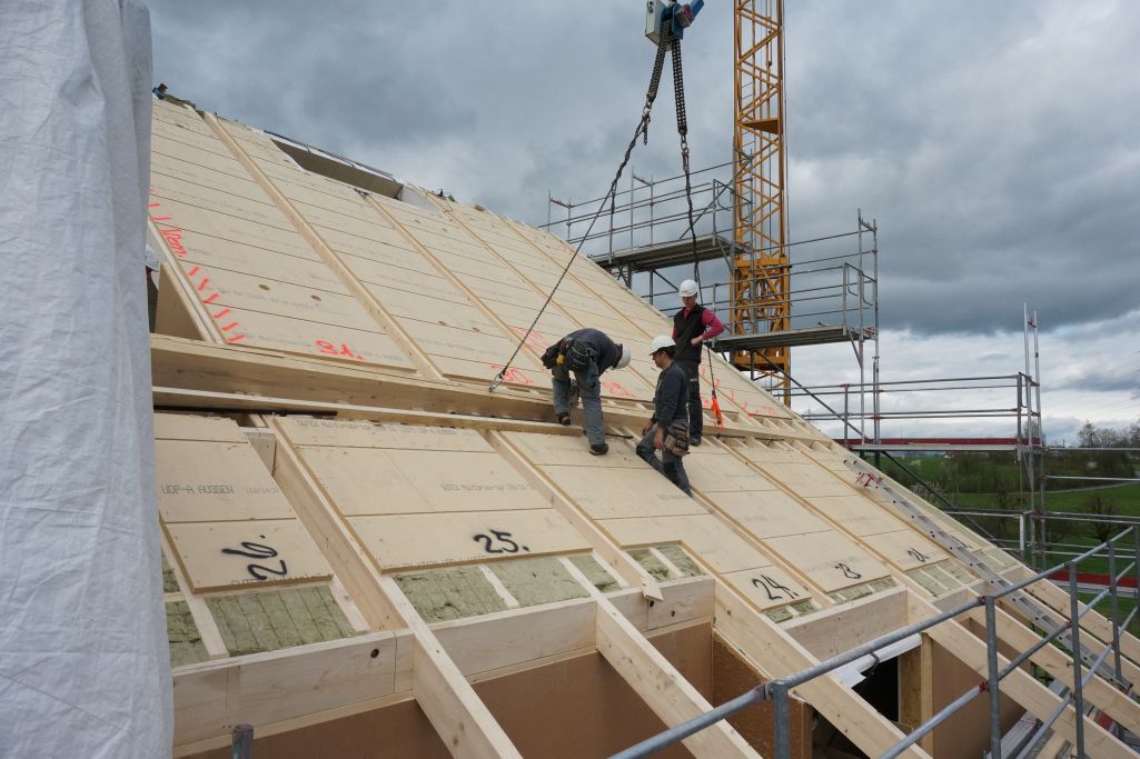 Dachkonstruktion. Foto: Loeliger Strub Architektur, 2018