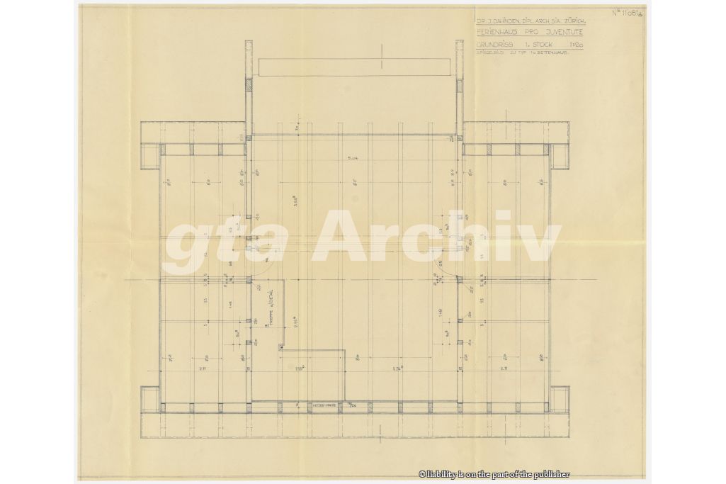 Typ 3 OG. Zeichnung: Justus Dahinden, 1961