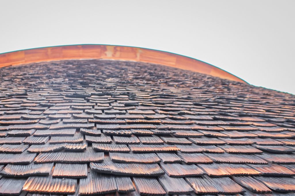 Detail Schindelschirm. Foto: Jana Kurzbuch, 2021