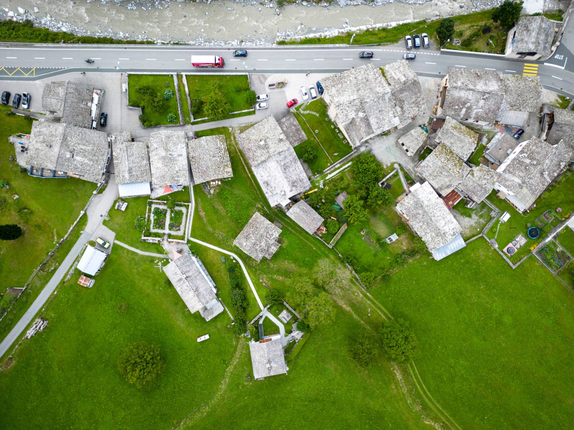 Luftaufnahme. Foto: Elia Schneider, 2023