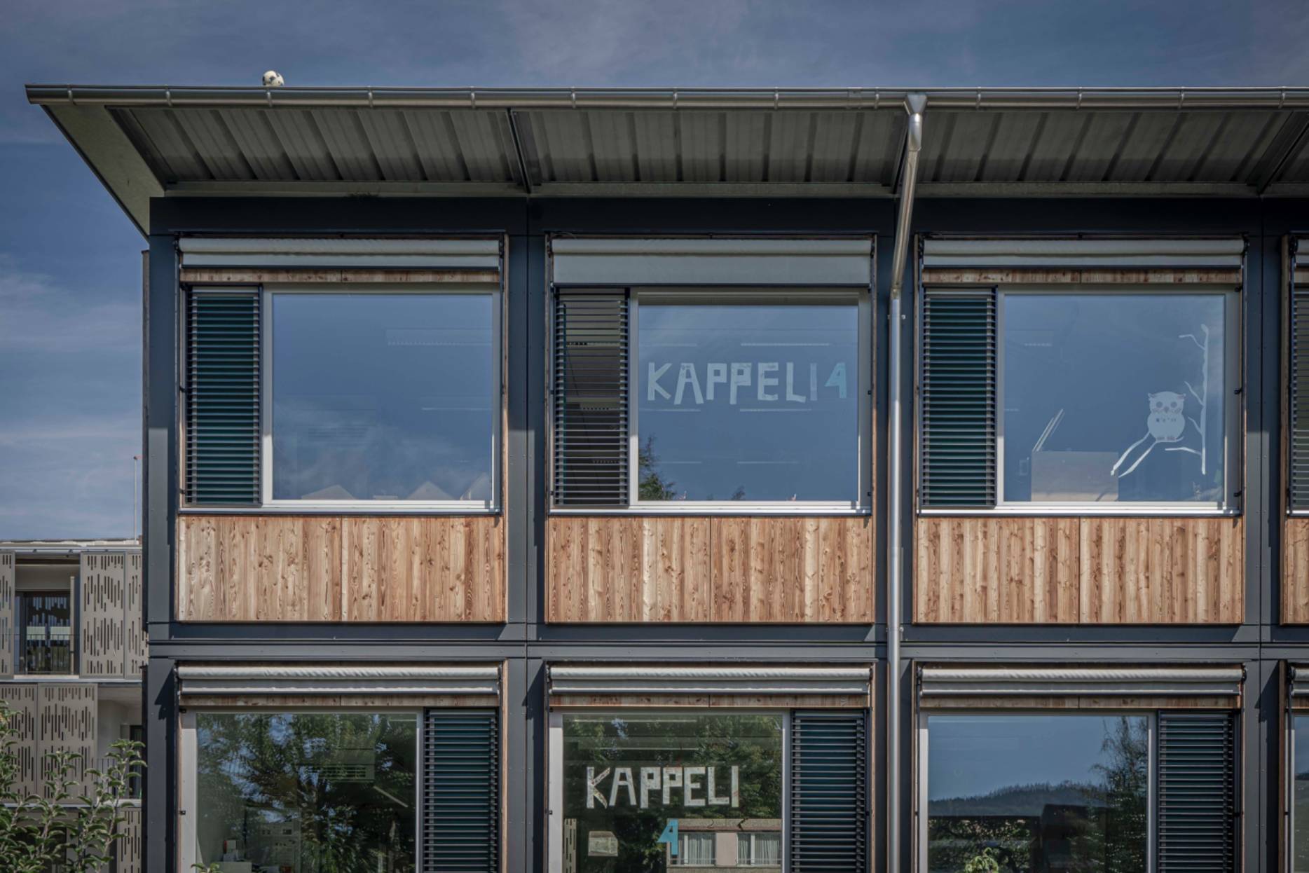 Detail Fassade Kappeli. Foto: Elia Schneider, 2022