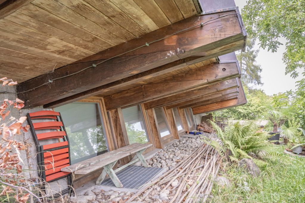 Detail Holzkonstruktion. Foto: Elia Schneider, 2023