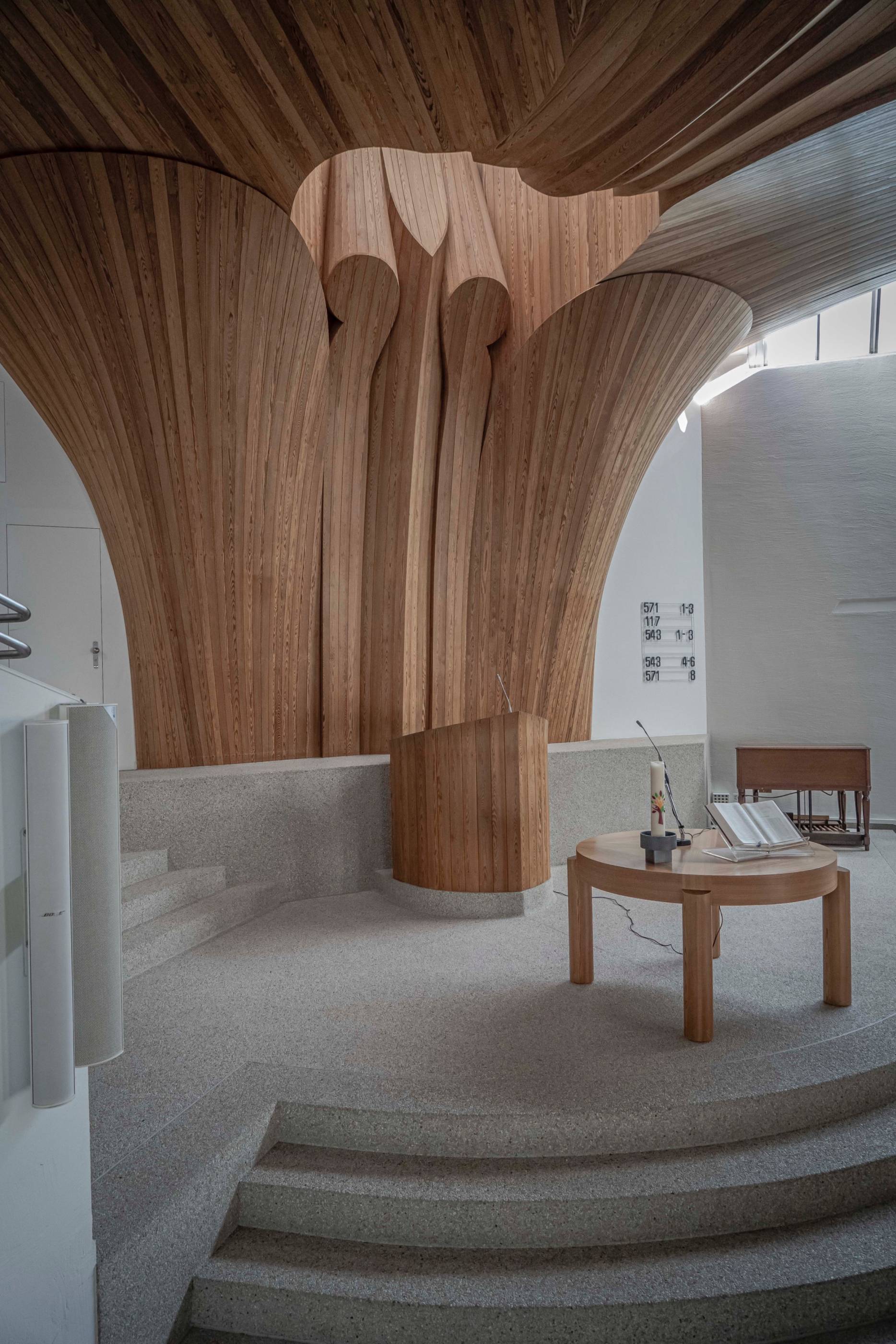 Ansicht Altar. Foto: Elia Schneider, 2022