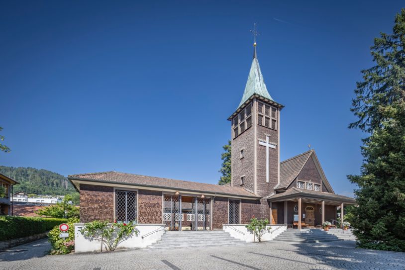 Ansicht Südost Kirche. Foto: Elia Schneider, 2023