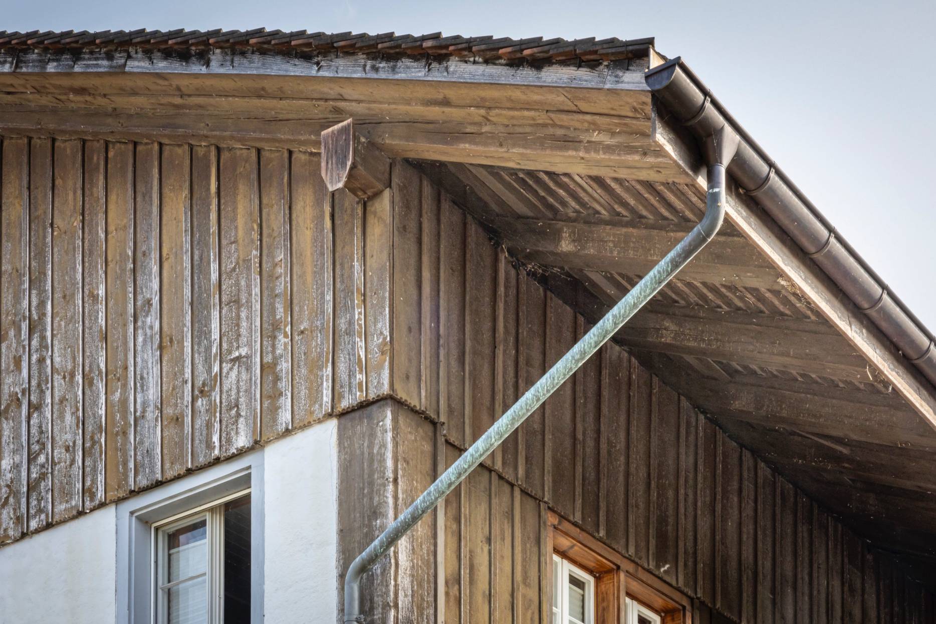 Dachuntersicht Nordost-Ecke. Foto: Elia Schneider, 2023