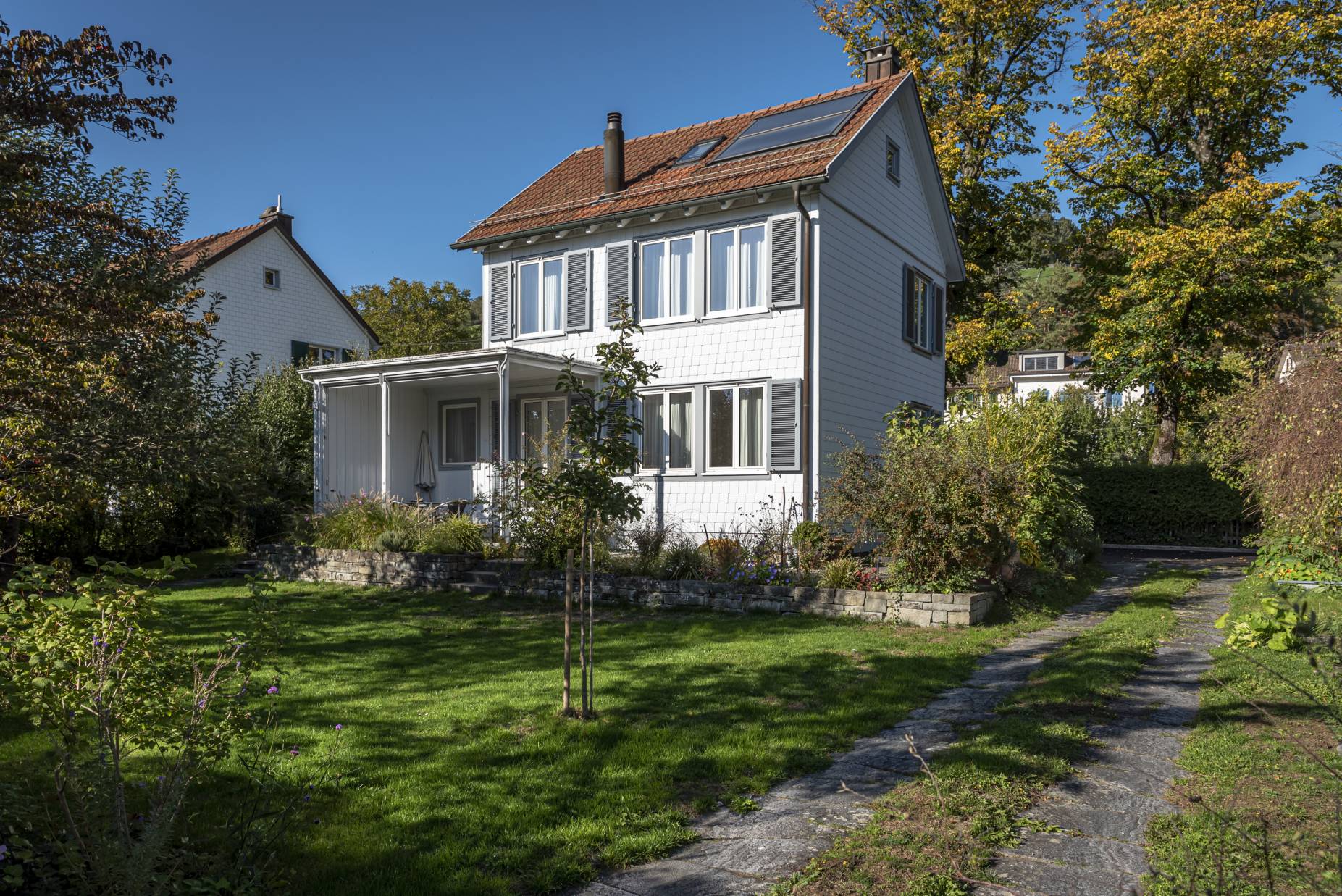 Ansicht Südost (Wohnhaus Typ 2). Foto: Elia Schneider, 2022