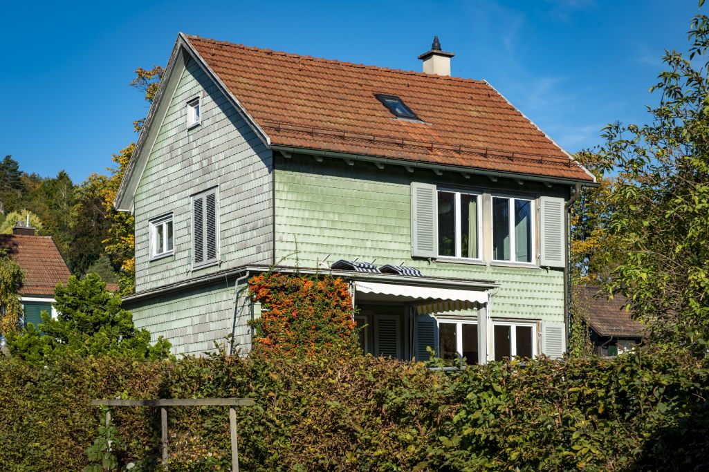 Ansicht Südwest (Wohnhaus Typ 2). Foto: Elia Schneider, 2022