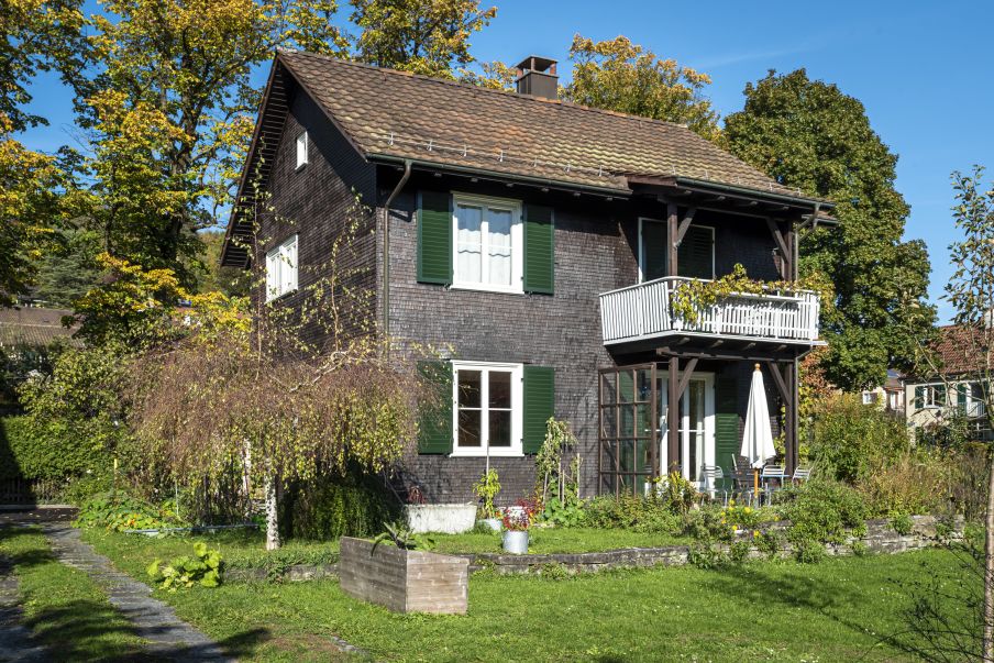 Ansicht Südwest (Wohnhaus Typ 3). Foto: Elia Schneider, 2022