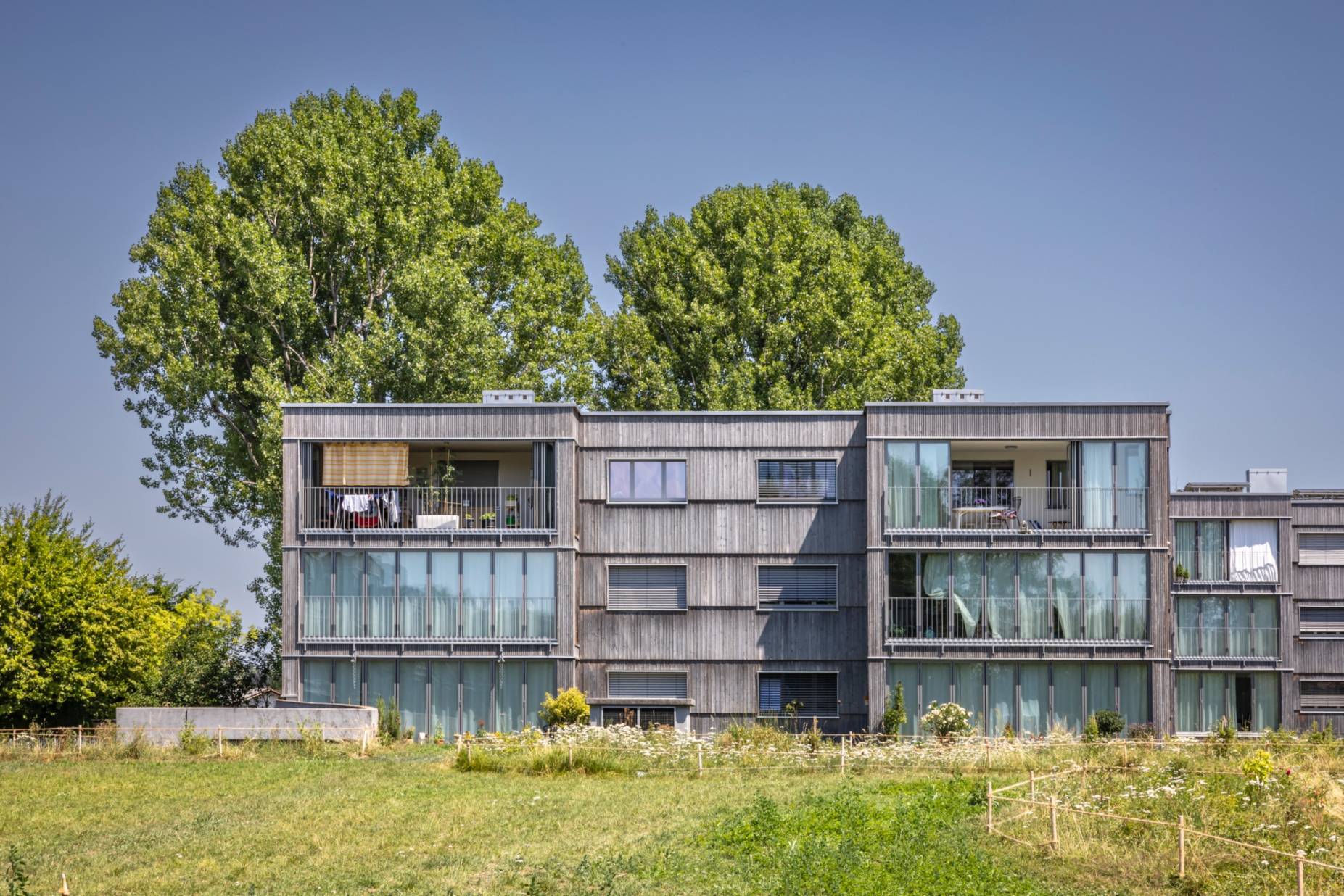 Ansicht West. Foto: Elia Schneider, 2023