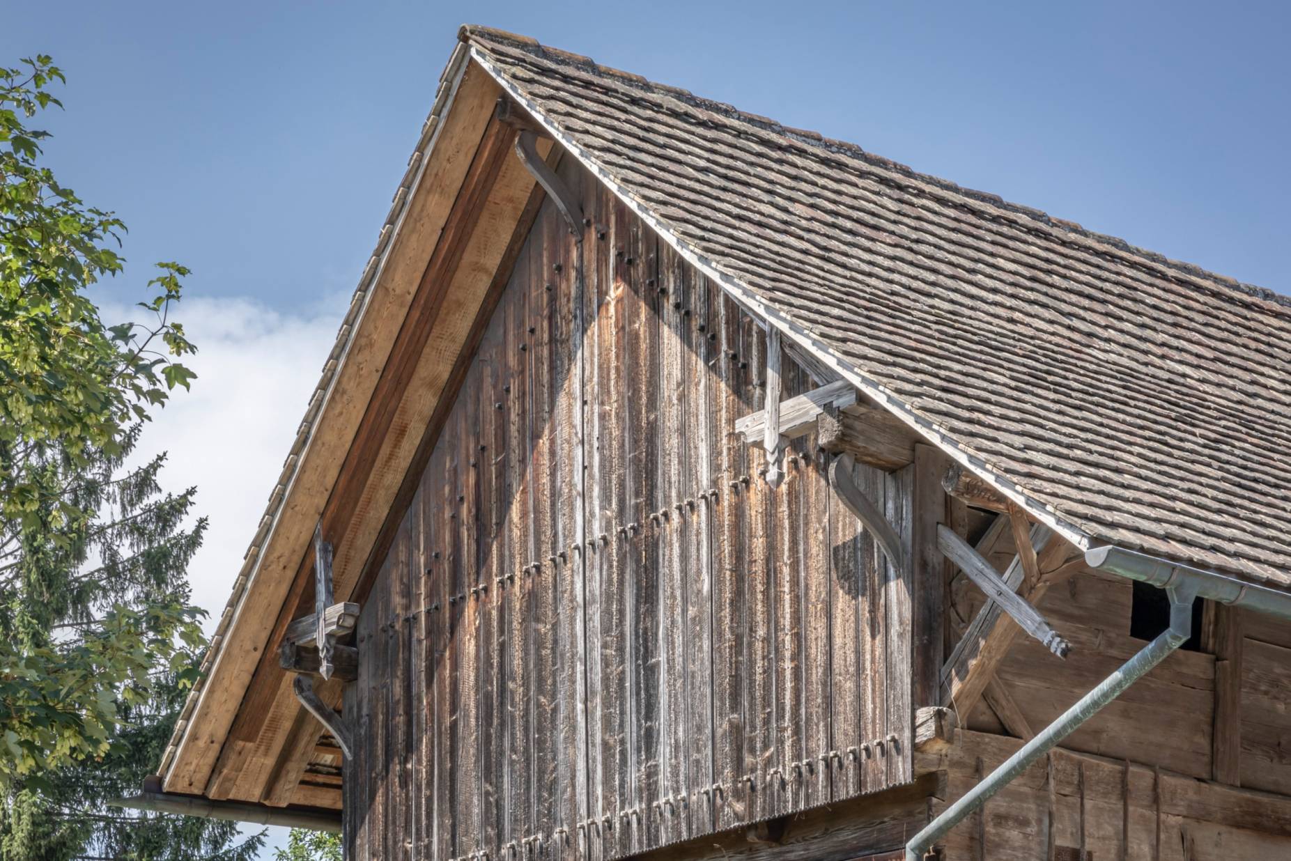 Giebel Süd. Foto Elia Schneider, 2023