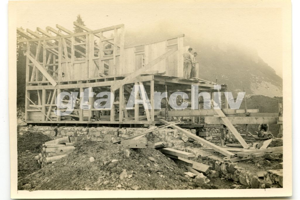 Aufrichte. Foto: Hans Leuzinger, 1931 (gta Archiv, ETH Zürich, 45_022)