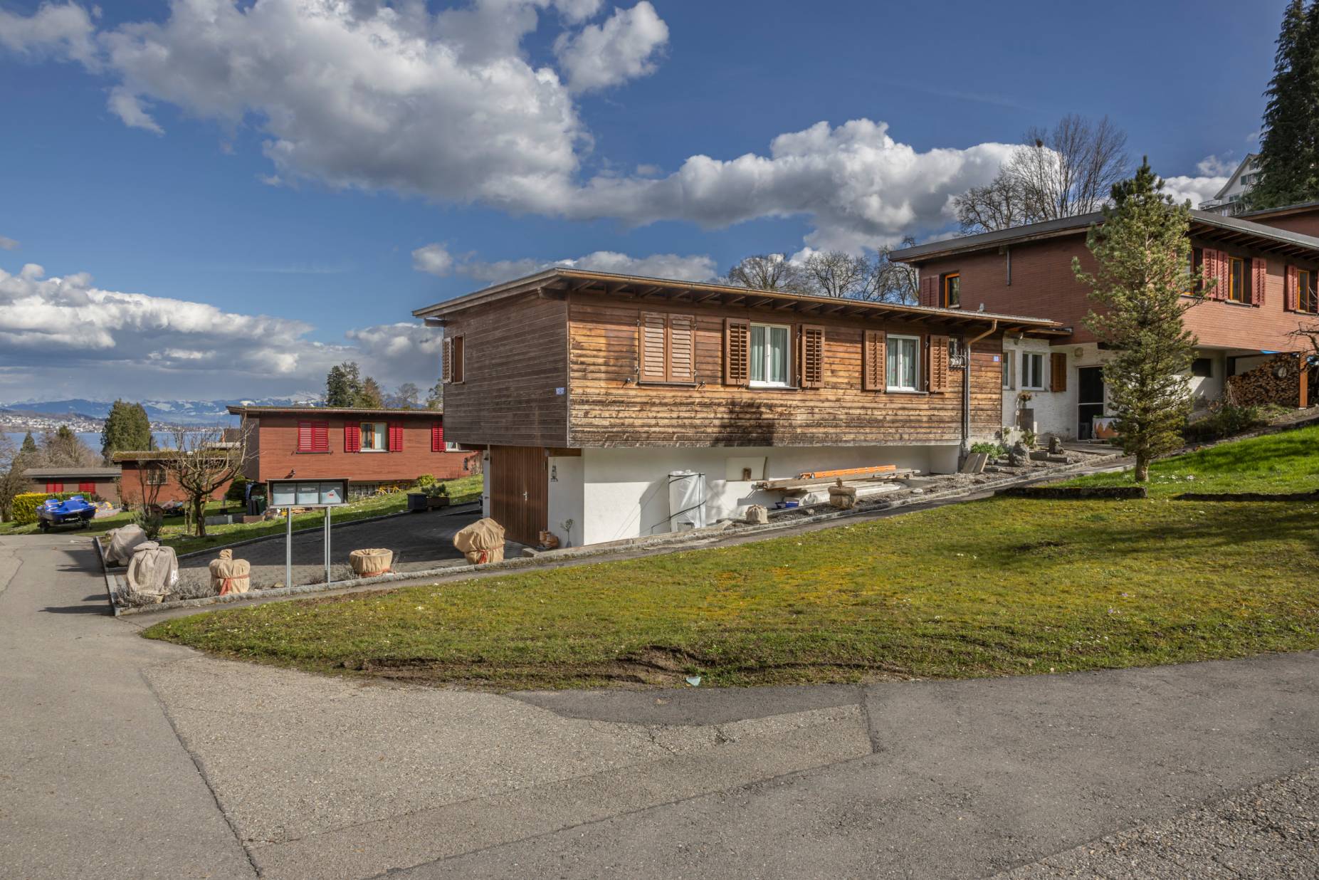 Häuserzeilen, Ansicht Nordwest. Foto: Elia Schneider, 2023