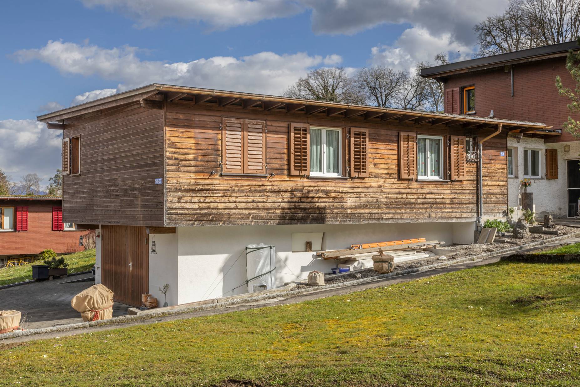 Kopfbau, Ansicht Nordwest. Foto: Elia Schneider, 2023