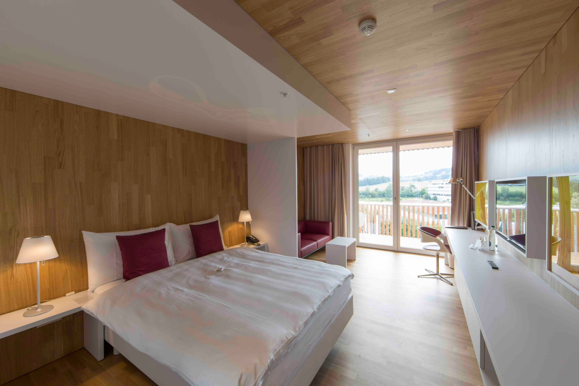 Hotelzimmer. Foto: Carlos Martinez Architekten AG, 2014