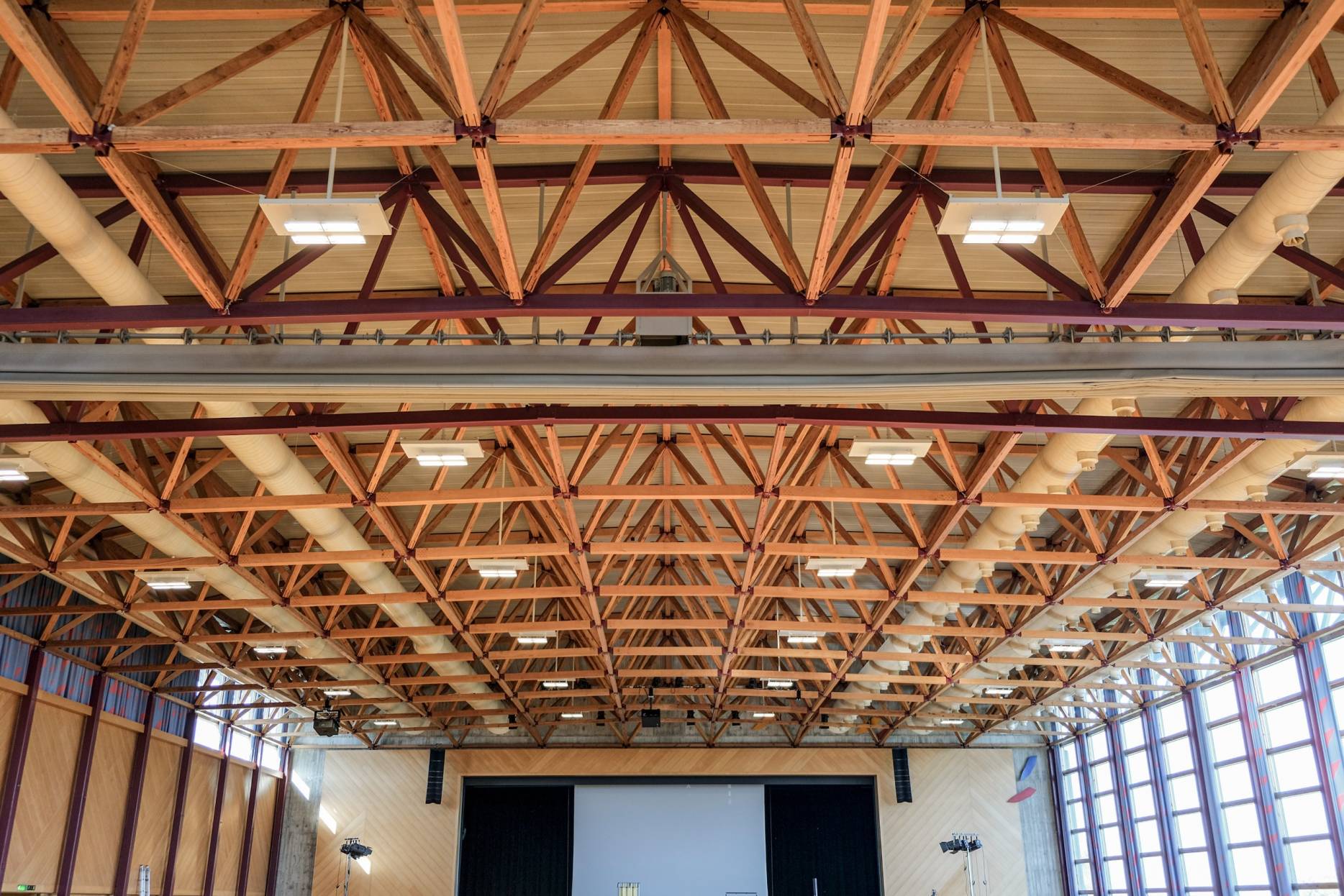 Dachtragwerk. Foto: Alexander Däscher, 2023