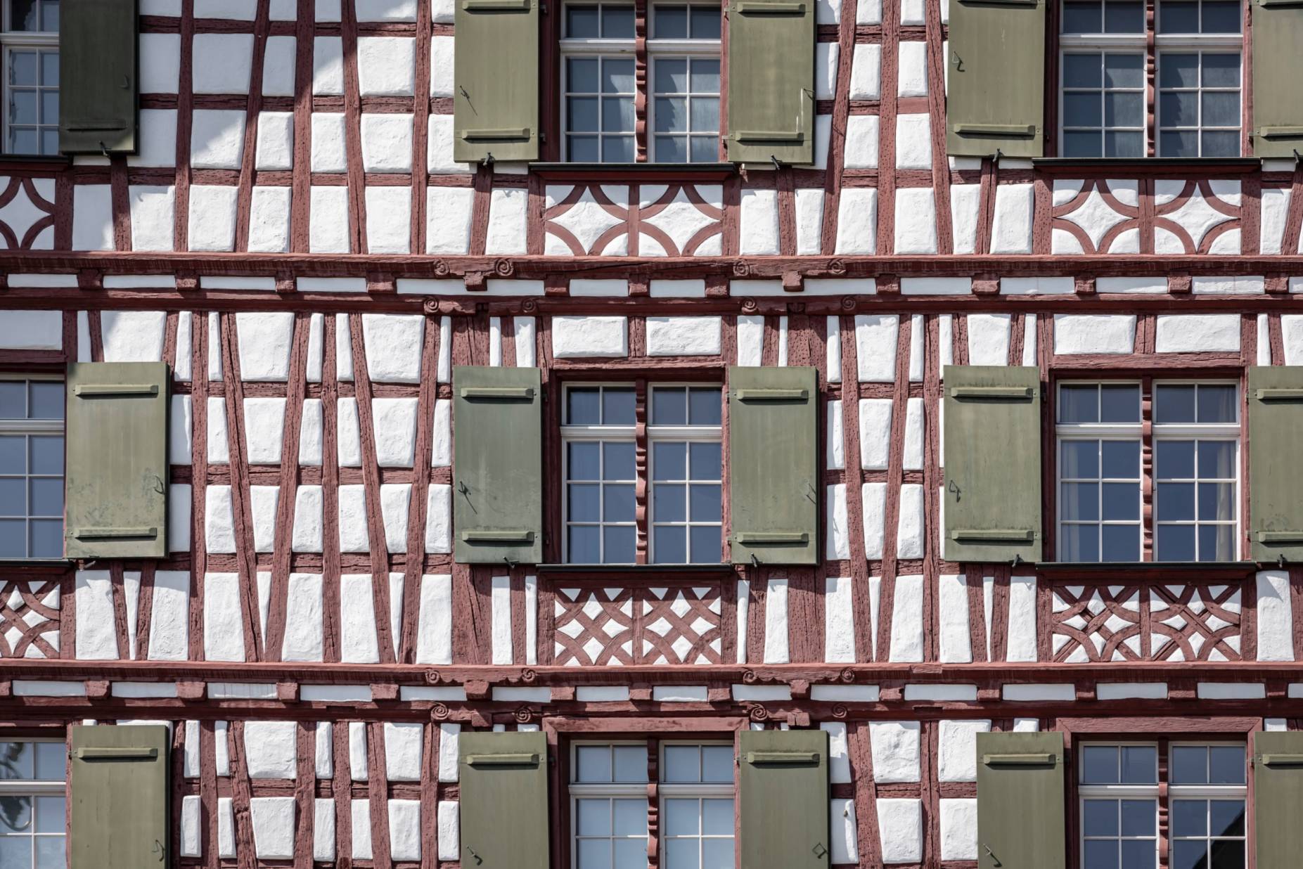 Detail Fachwerk. Foto: Elia Schneider, 2024