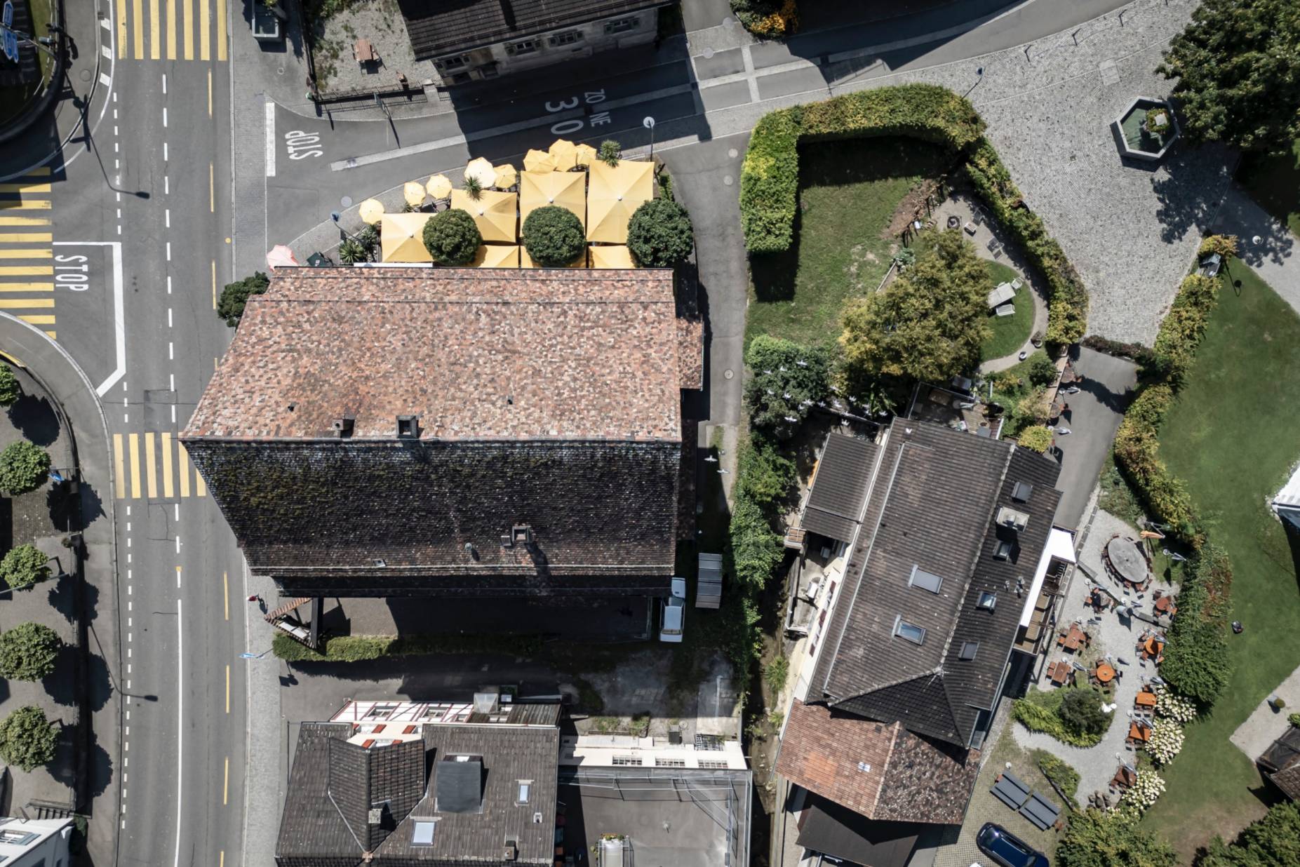 Dachaufsicht. Foto: Elia Schneider, 2024