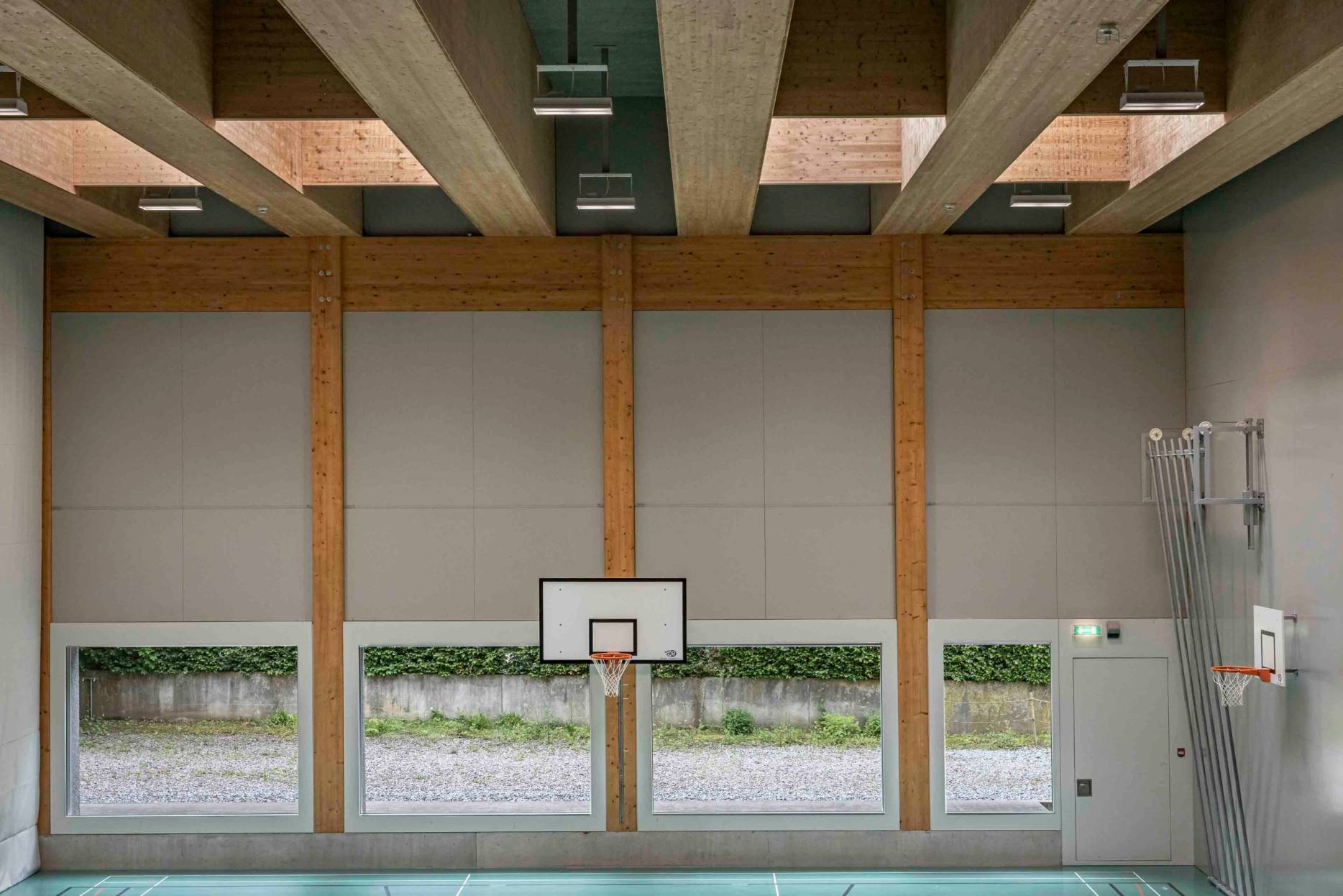 Sporthalle. Foto: Elia Schneider, 2024