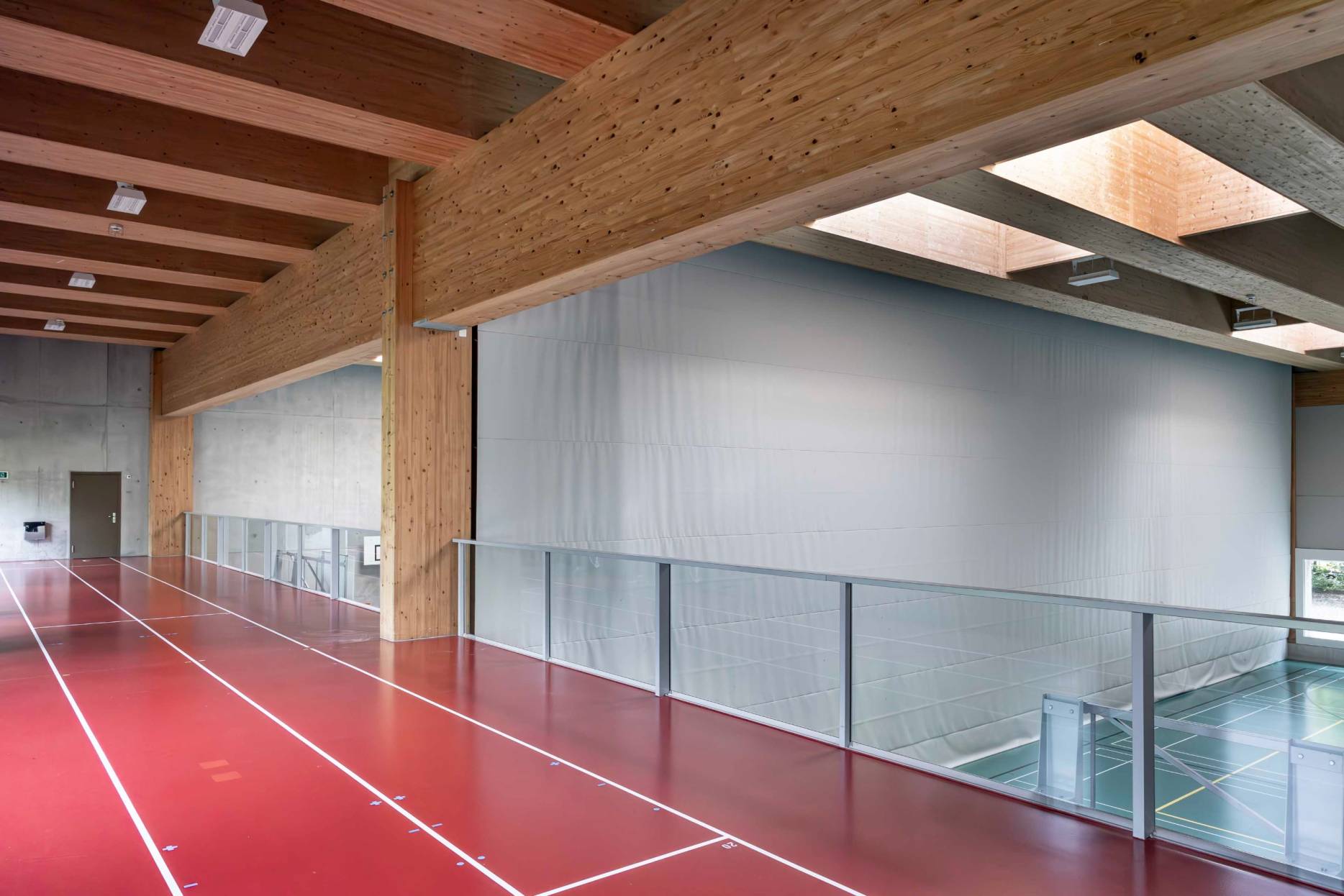 Träger Sporthalle. Foto: Elia Schneider, 2024