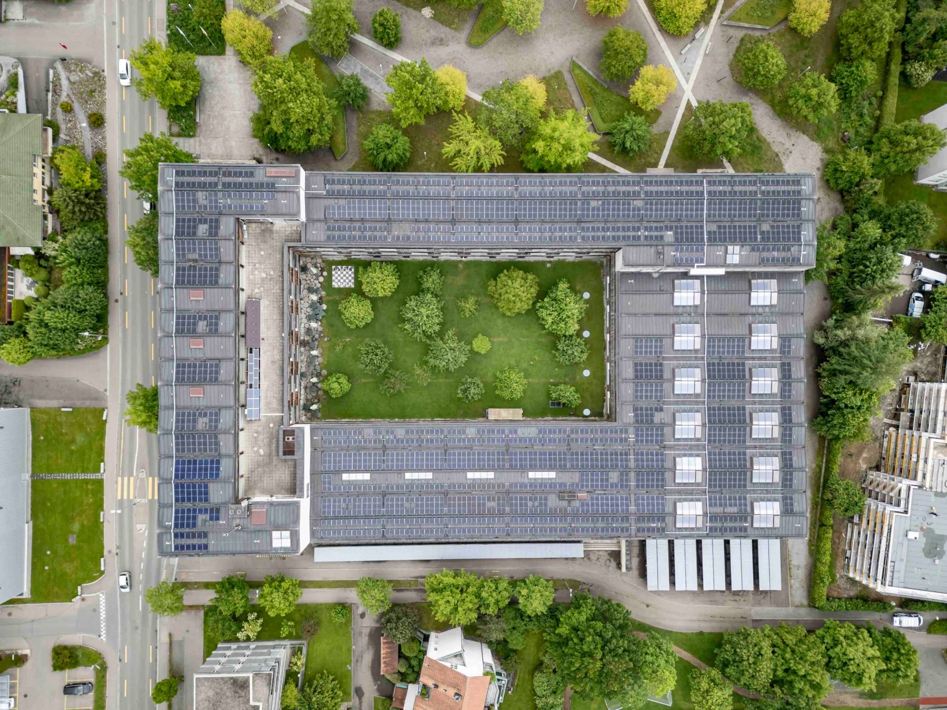 Dachaufsicht. Foto: Elia Schneider, 2024